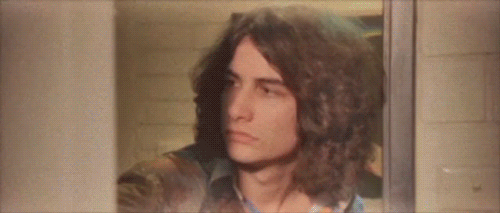 A spectualarily terrified man.